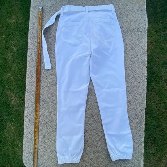NWOT Paige Mayslie Belted Denim Jogger Pants size 26 2 - Picture 11 of 14